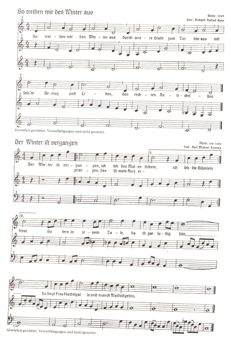 Folksongs in new settings