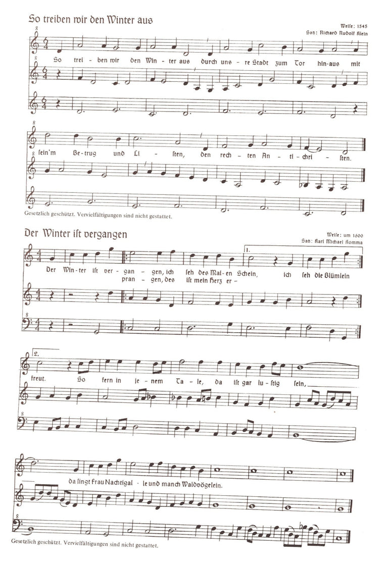 Folksongs in new settings