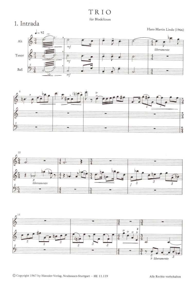 Trio for Recorders