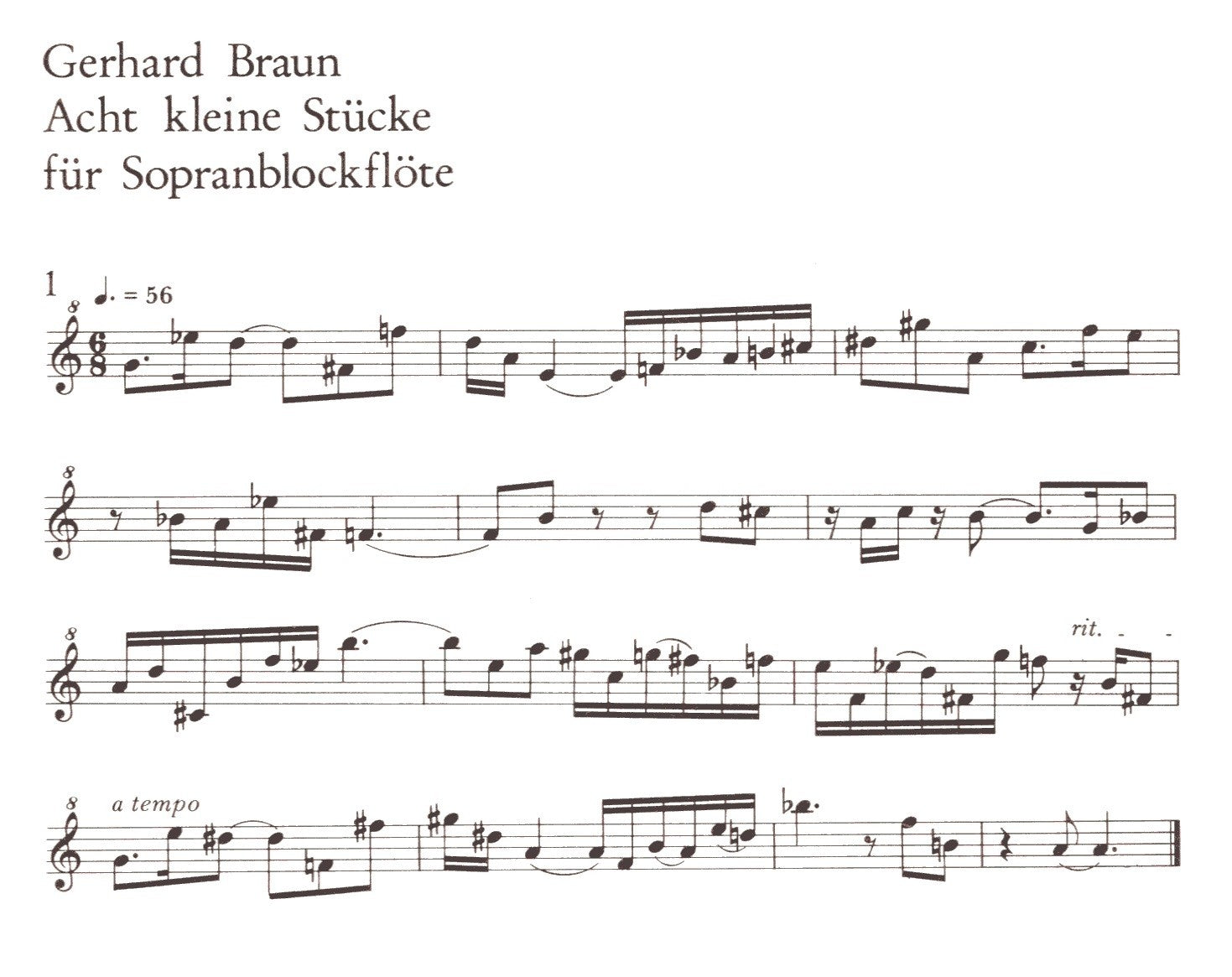 8 small pieces for Soprano