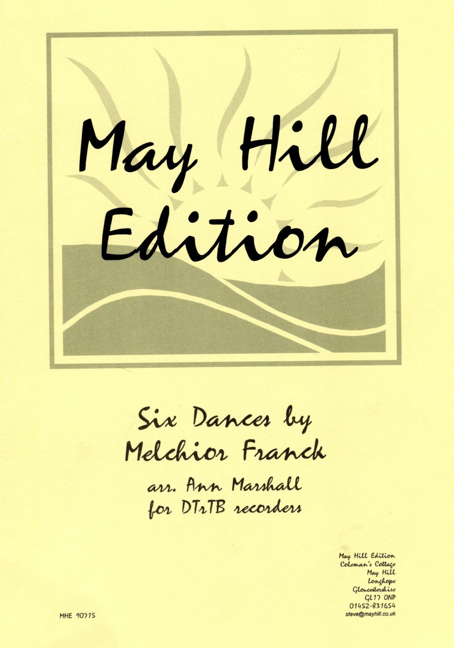 Six Dances by Melchior Franck
