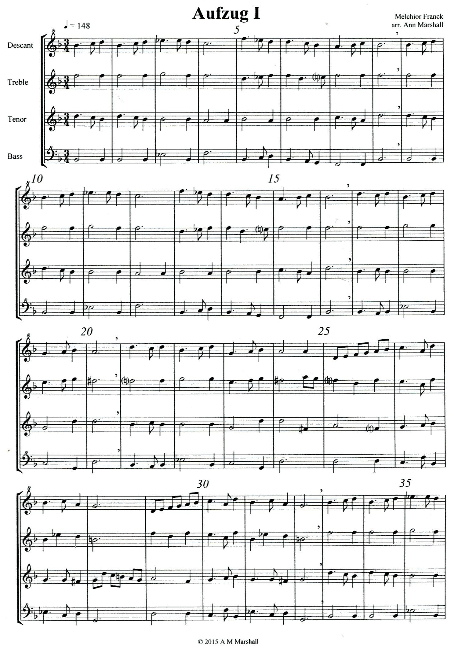 Six Dances by Melchior Franck