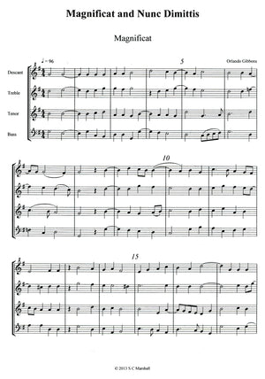 Magnificat and Nunc Dimittis