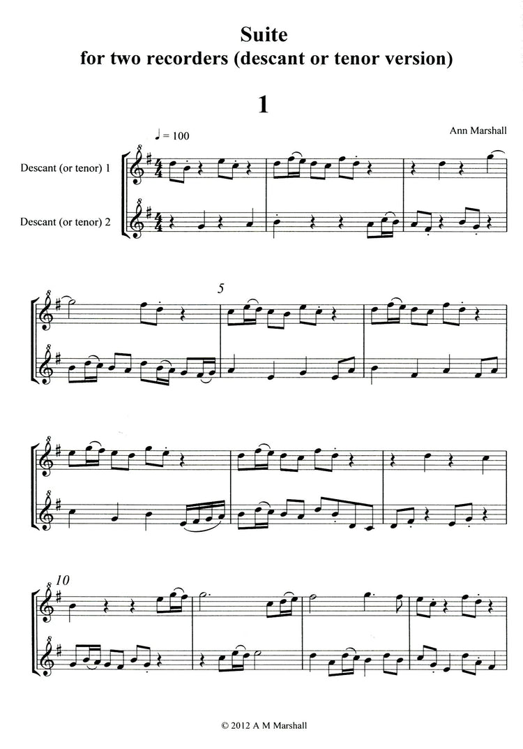Suite for Two Recorders