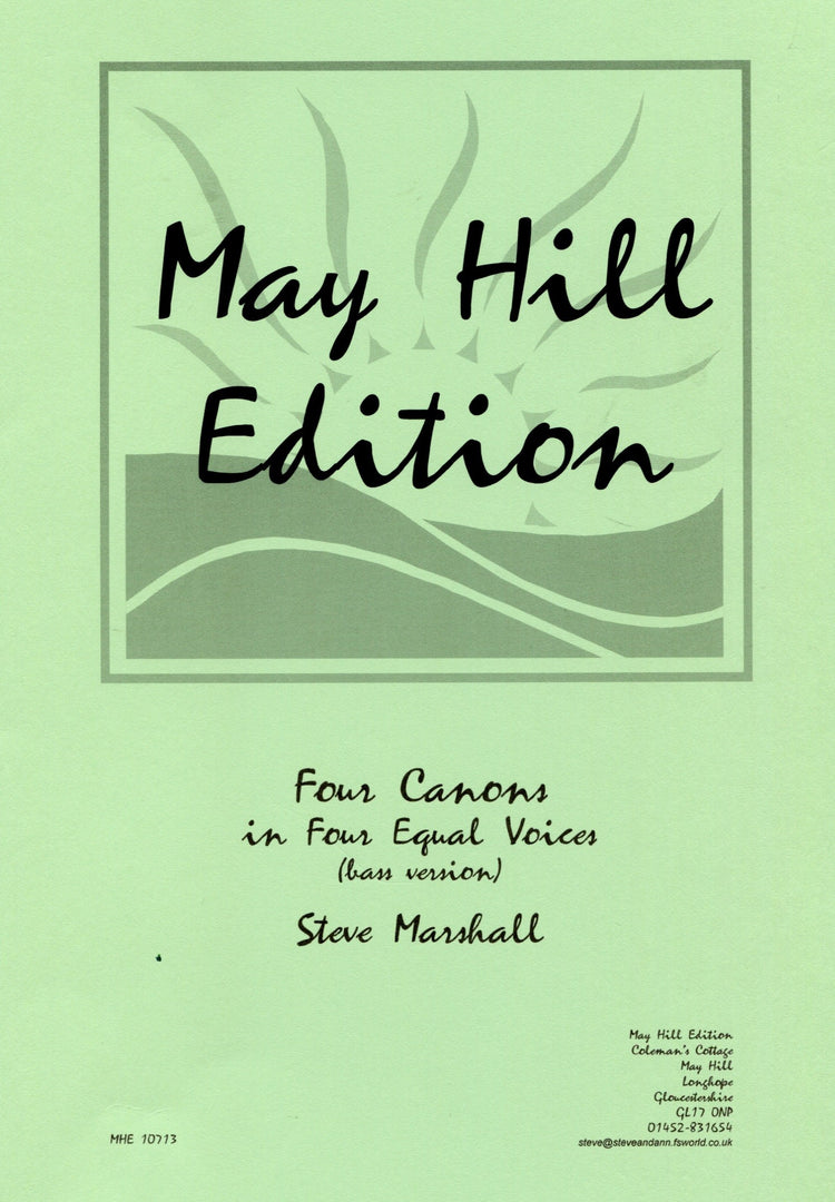 Four Canons for Four Bass Reorders