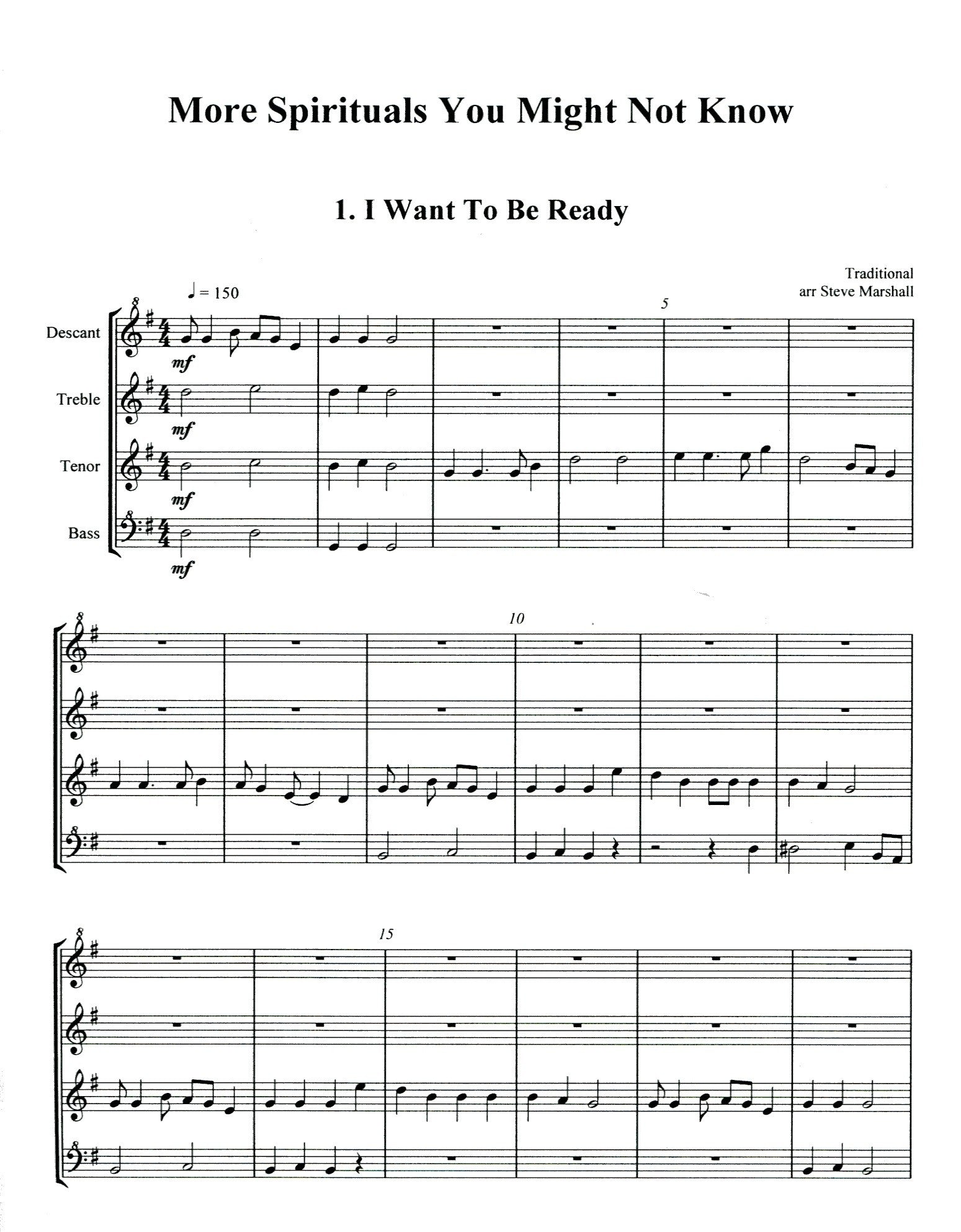 More Spirituals You Might Not Know