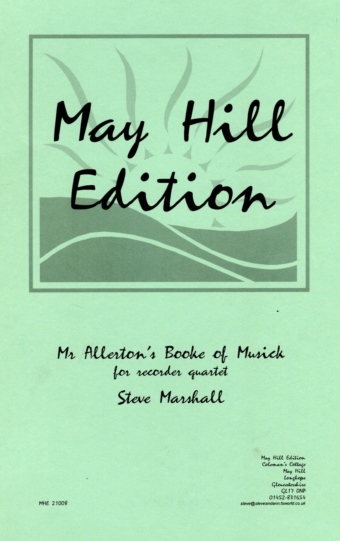 Mr Allerton's Booke of Musick