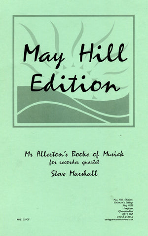 Mr Allerton's Booke of Musick