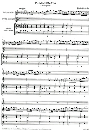 Three Sonatas Libro Primo