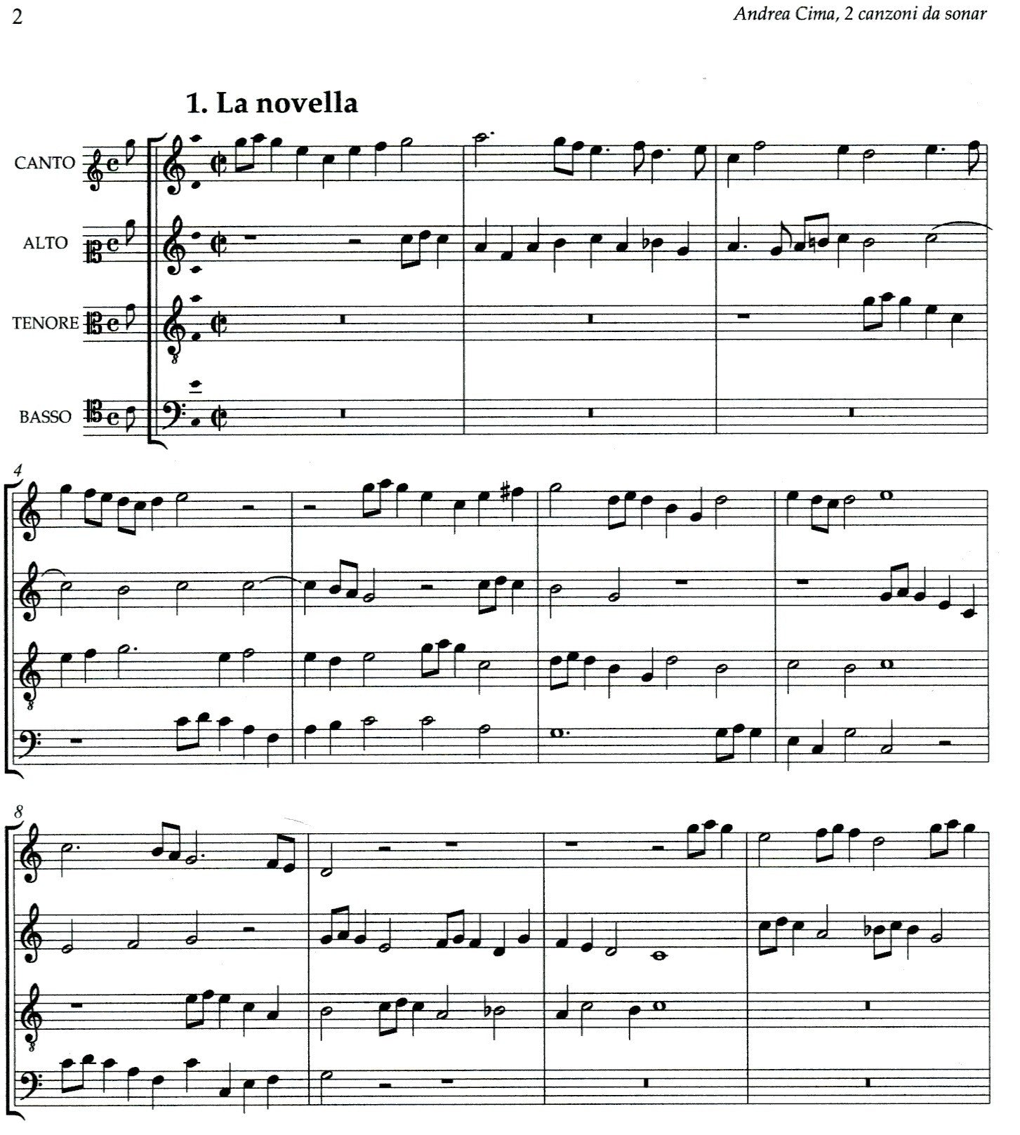 2 Canzoni da sonar