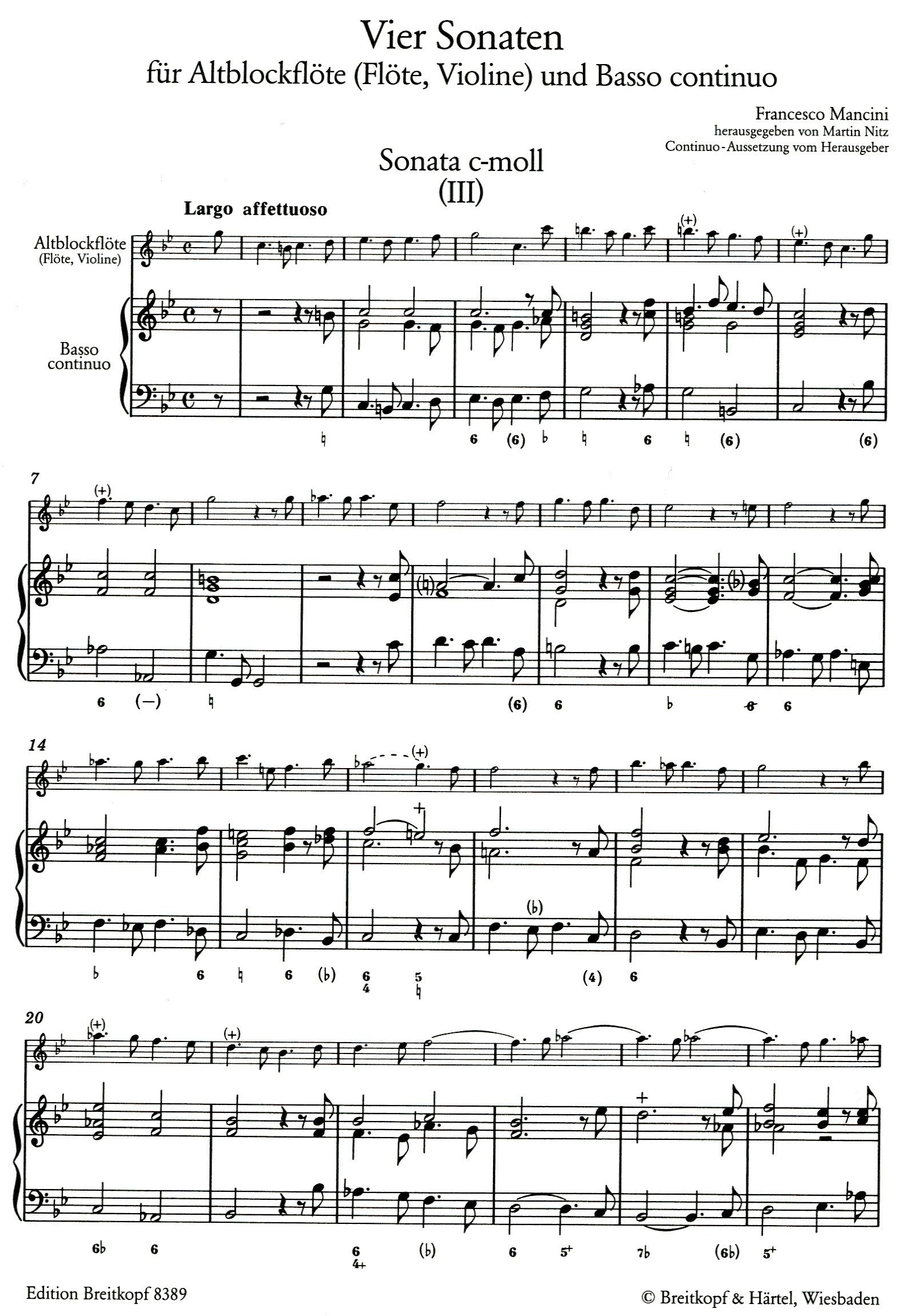 Four Sonatas Book I