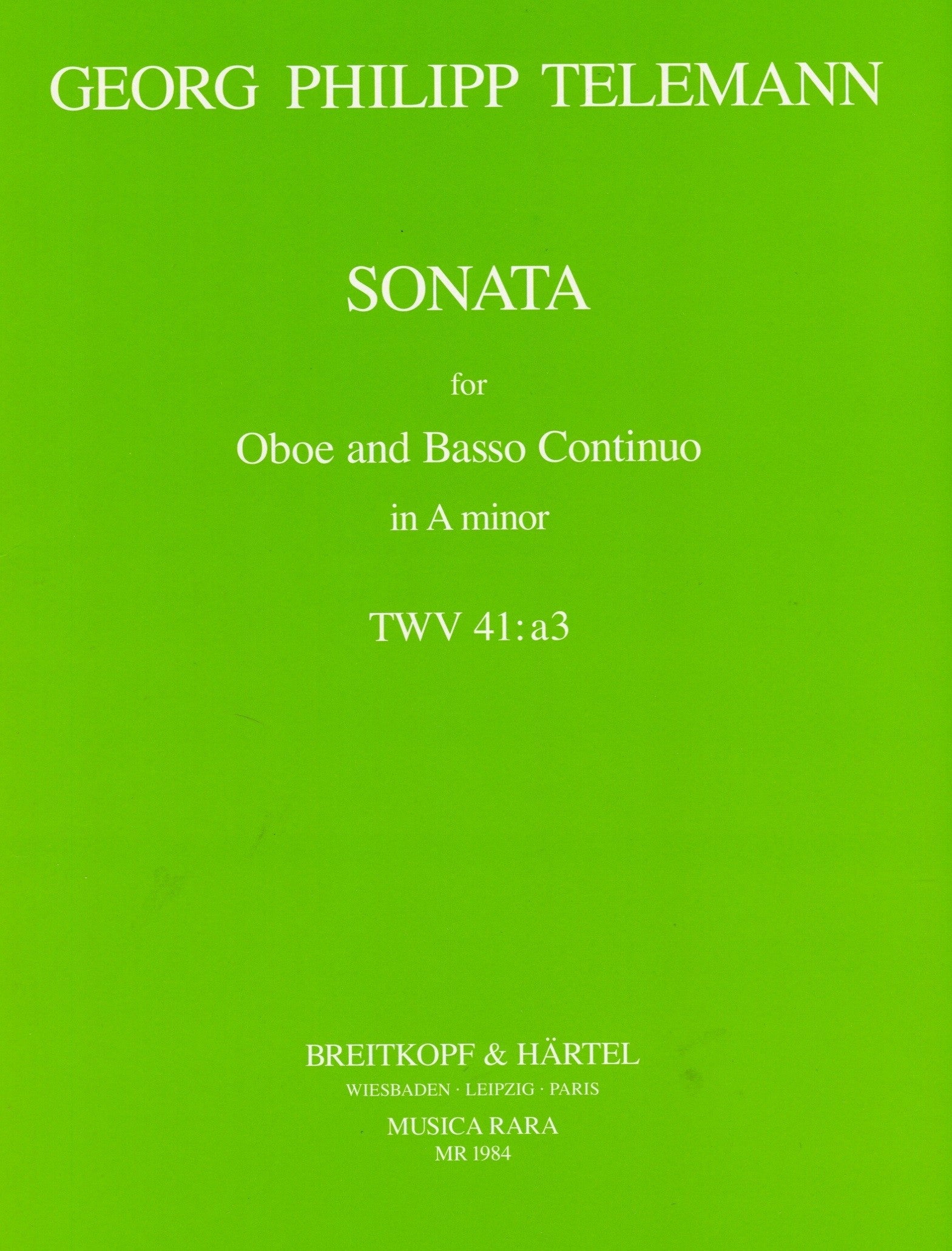 Sonata in a min TWV 41:a3