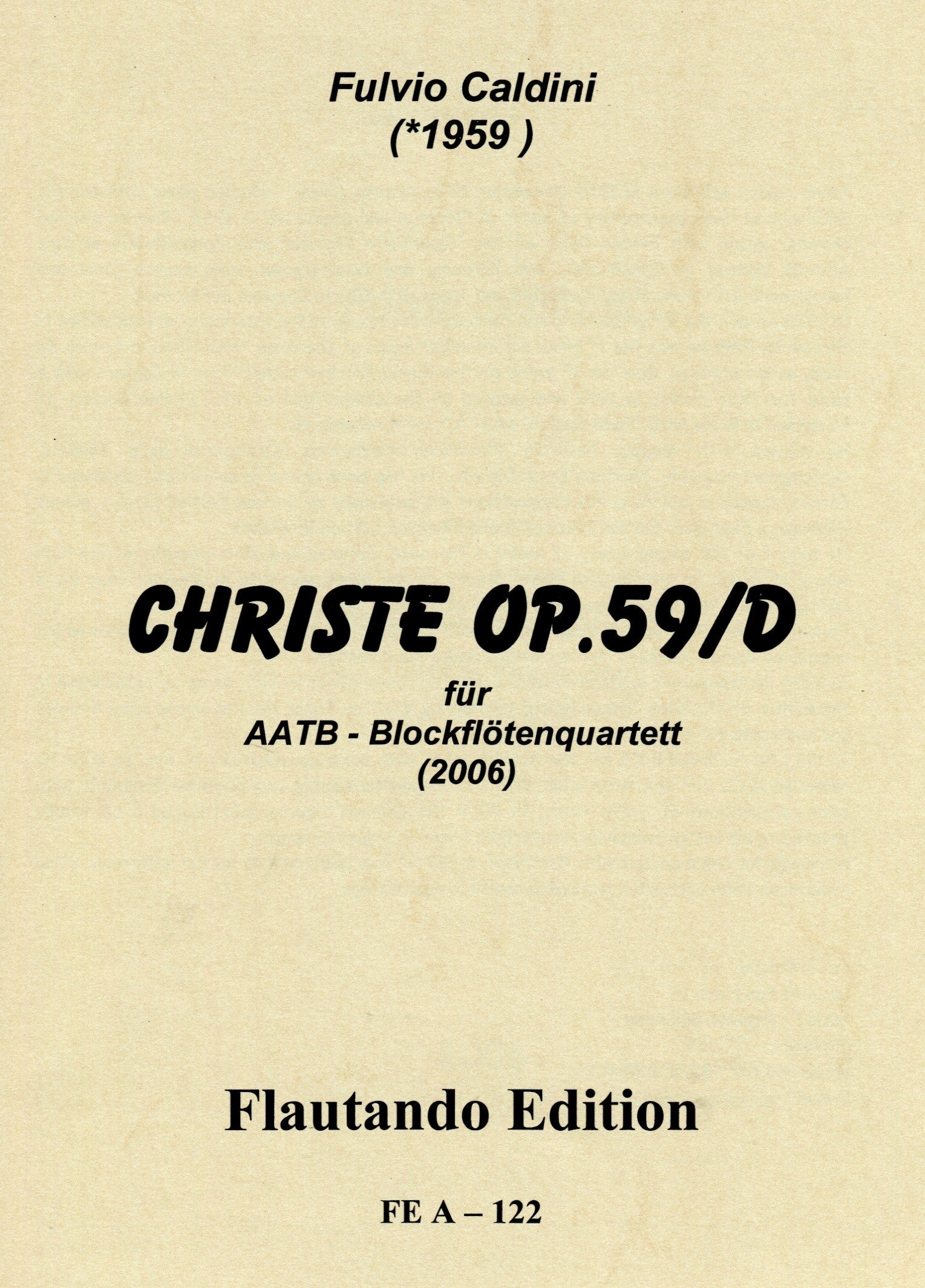 Christe Op. 59/D