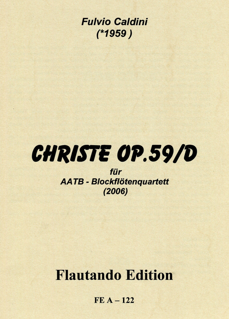 Christe Op. 59/D