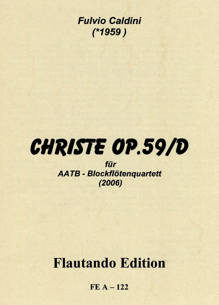 Christe Op. 59/D