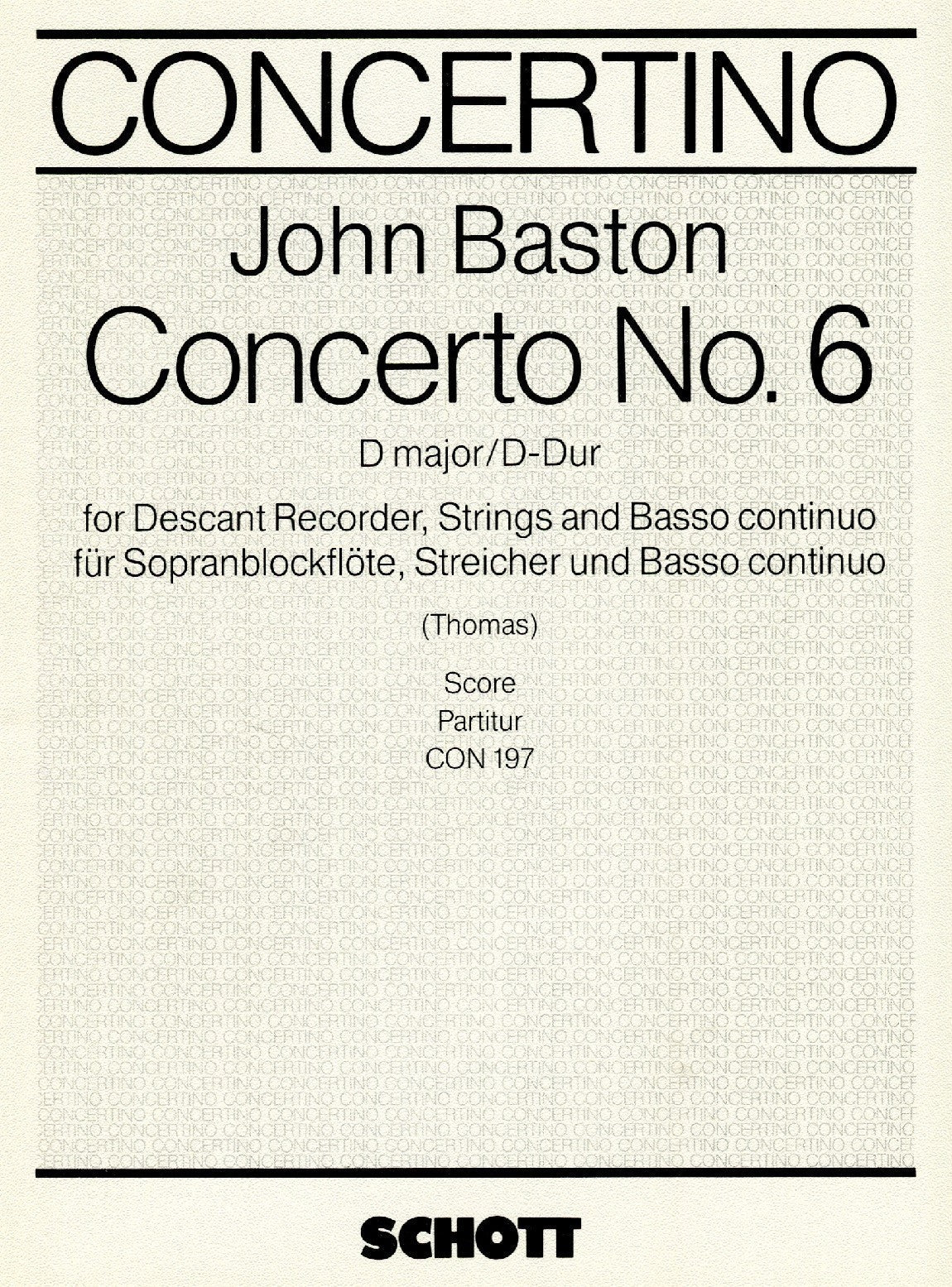 Concerto no. 6 in D Major