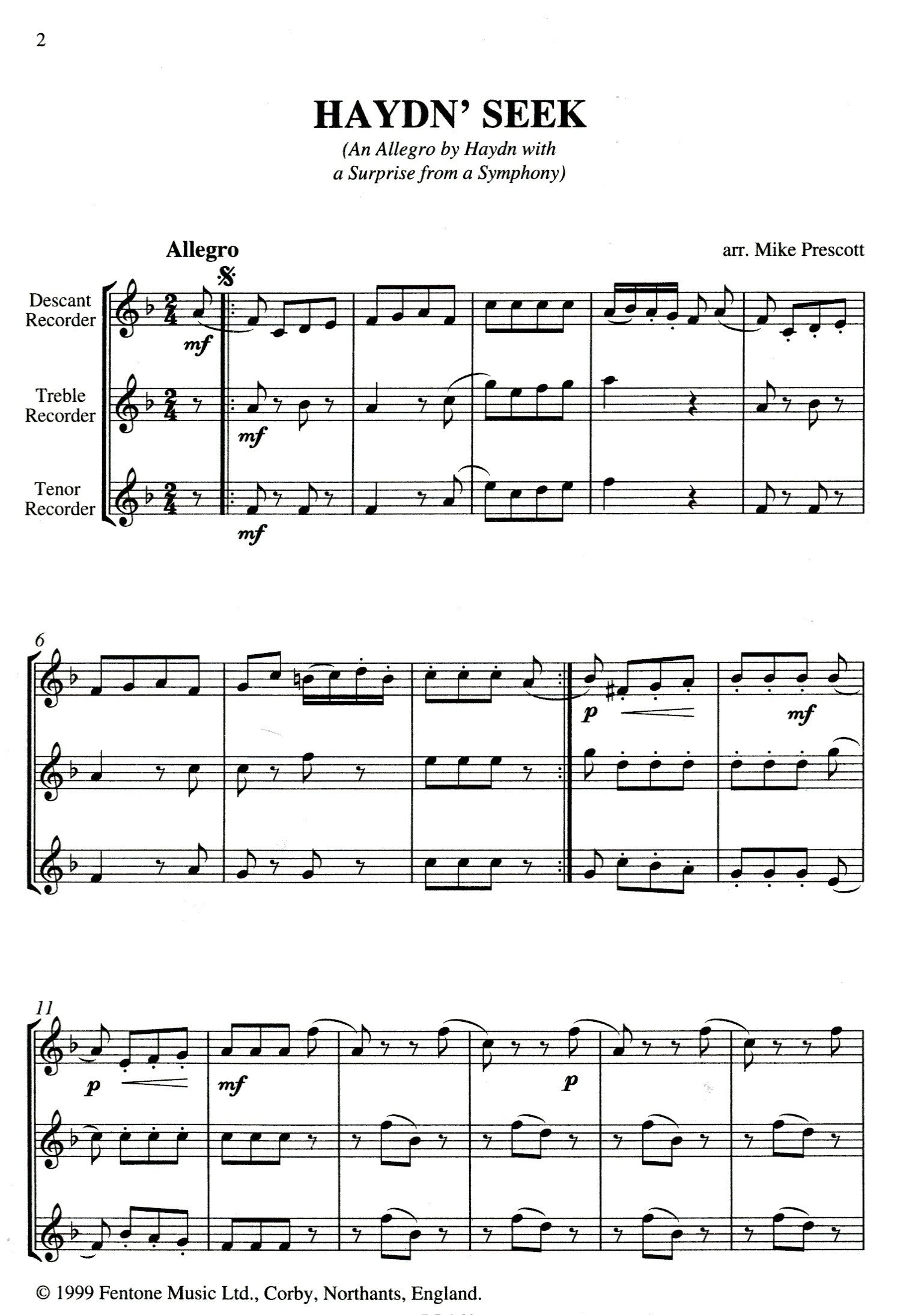 Haydn' Seek: Two Themes
