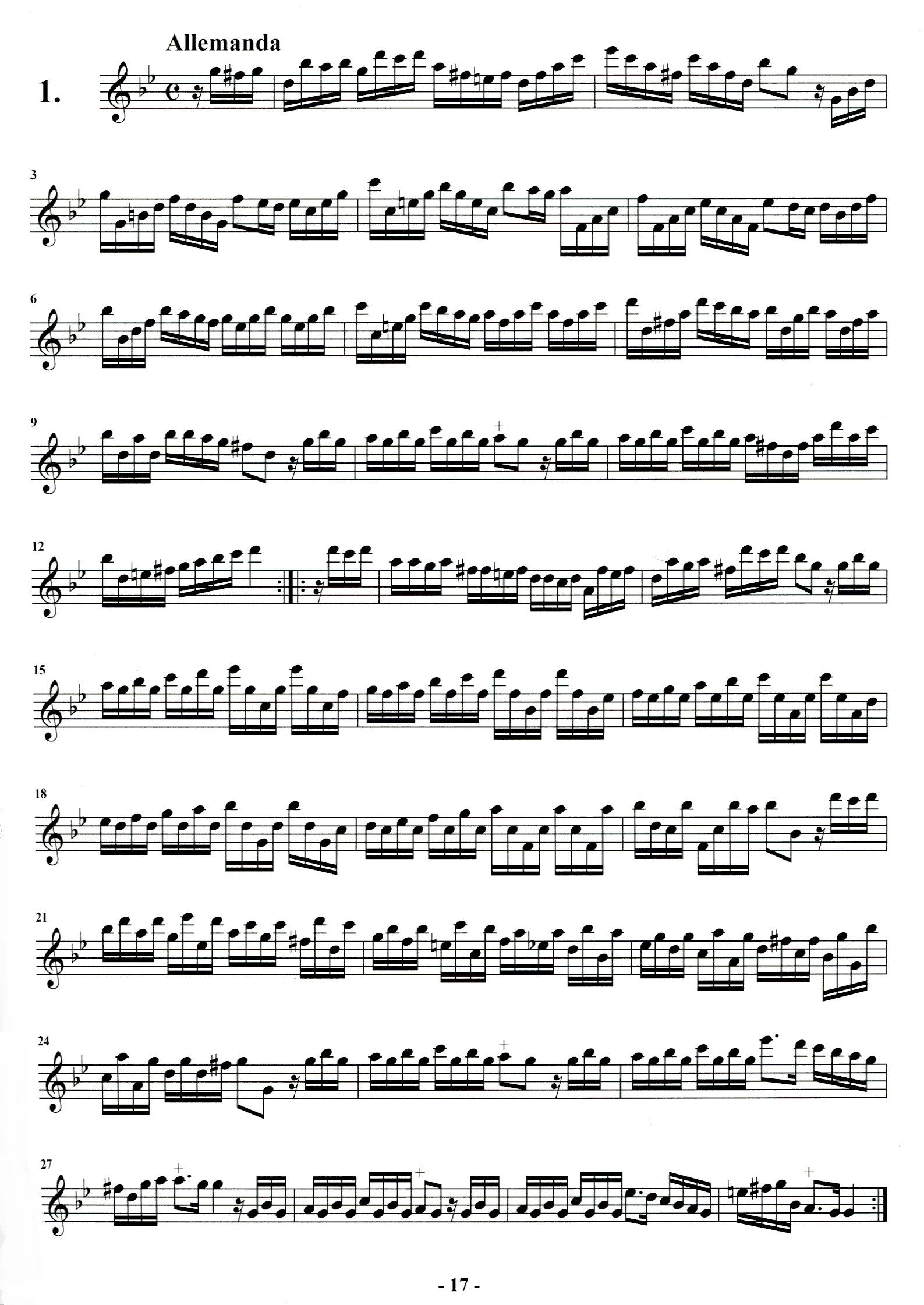 Baroque Solo Pieces for Recorder