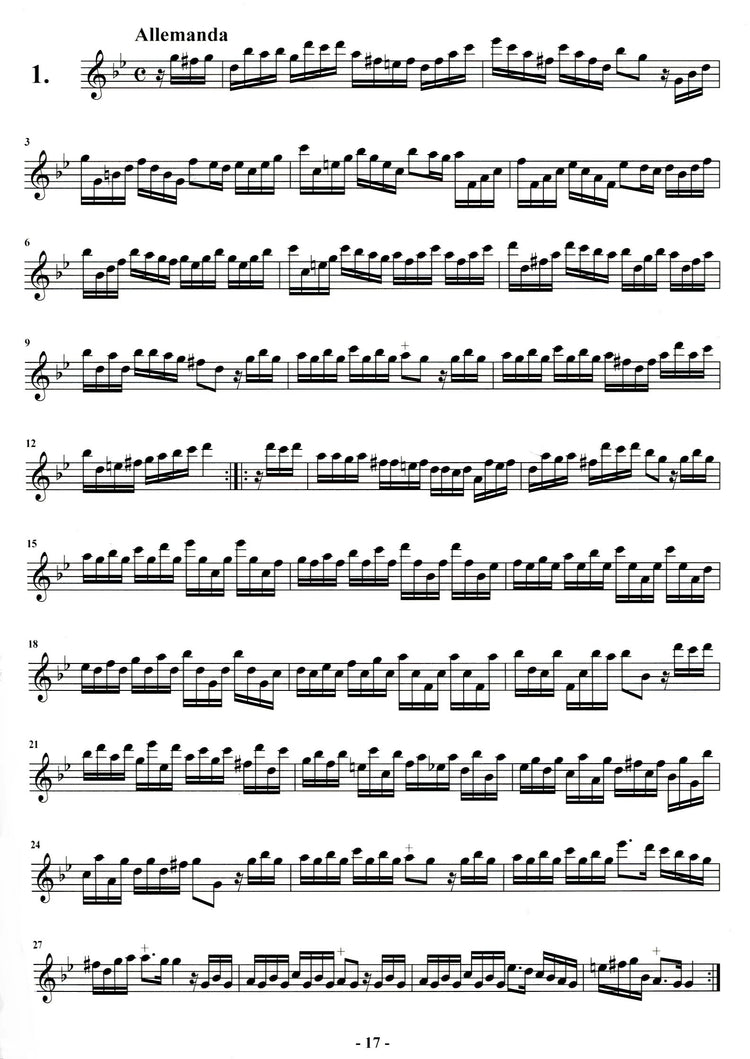 Baroque Solo Pieces for Recorder