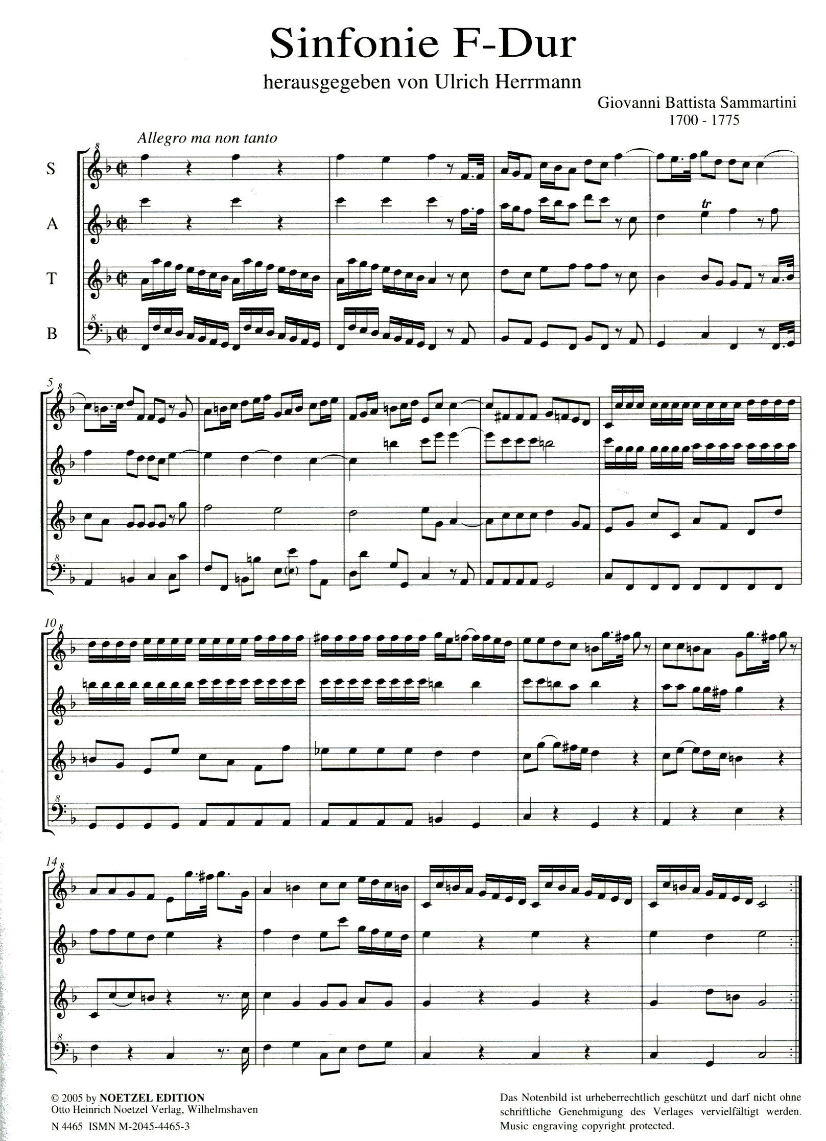 Sinfonia in F Major
