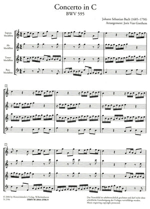 Concerto in C BWV 595 and Fuga in C BWV 545