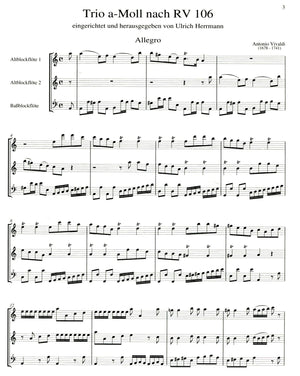 Trio in a minor after RV106