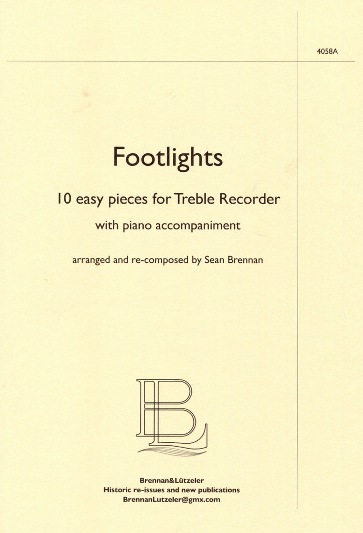 Footlights 10 Easy pieces for Treble Recorder