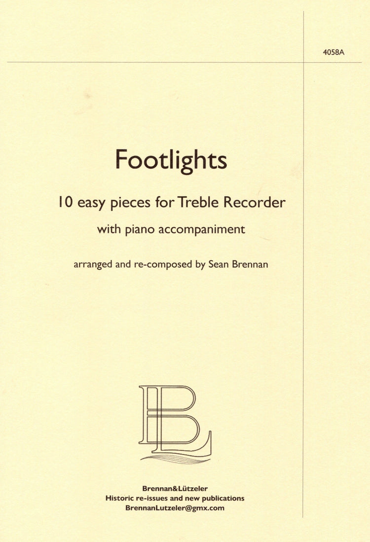 Footlights 10 Easy pieces for Treble Recorder