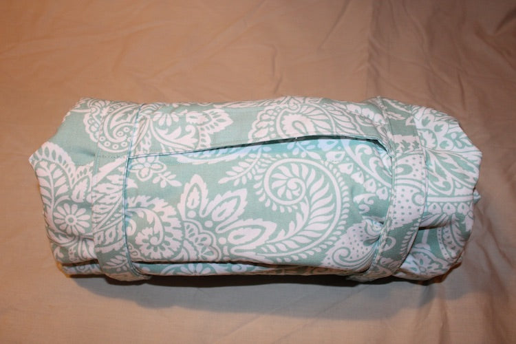 Handmade Recorder Roll (Aqua floral)