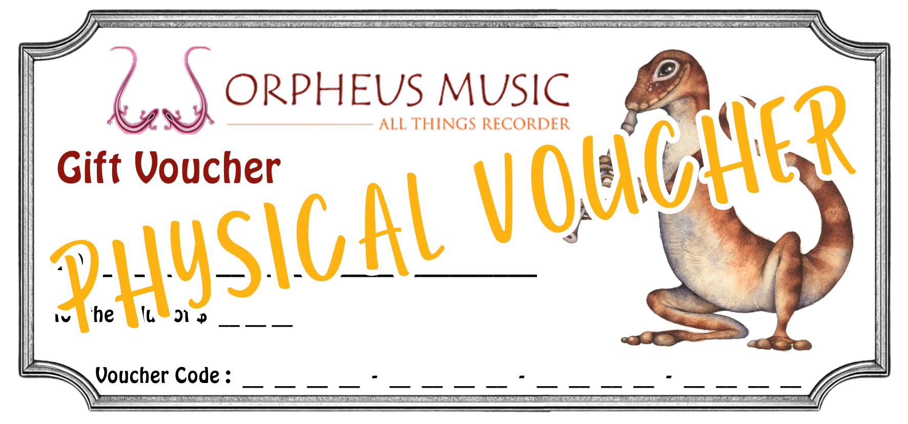 Gift Voucher (Physical)